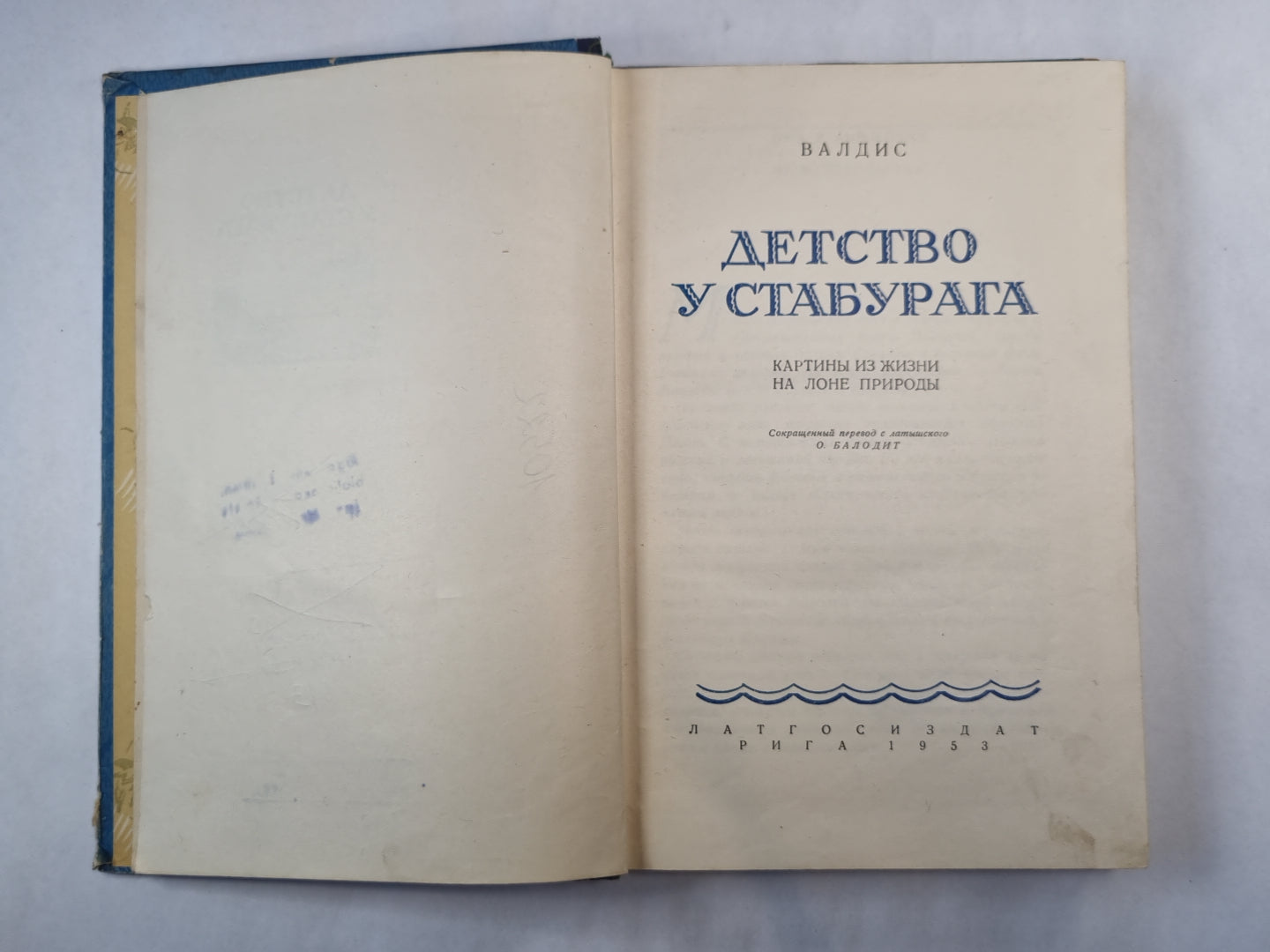 Детство у Стабурага