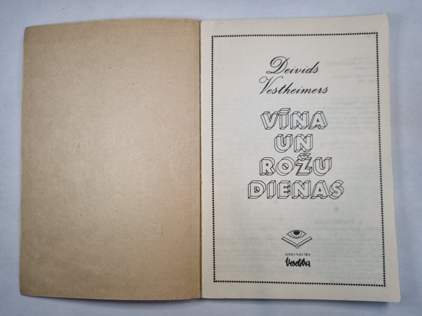 Vīna un rožu dienas