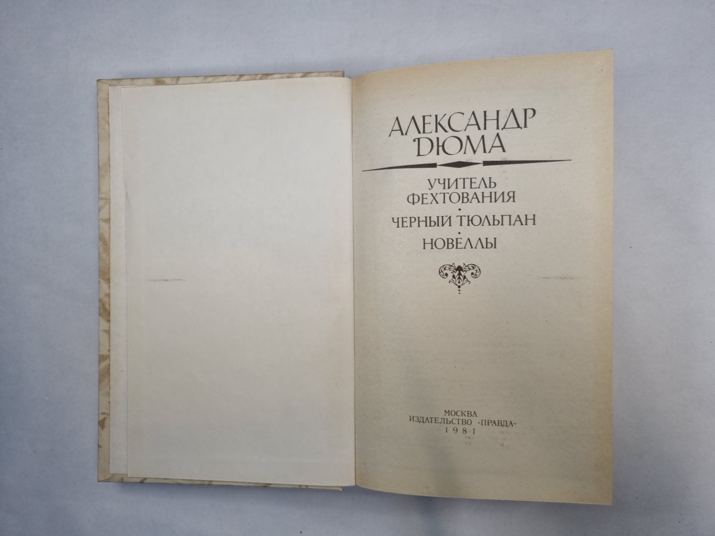 Учитель фехтования. Черный тюльпан