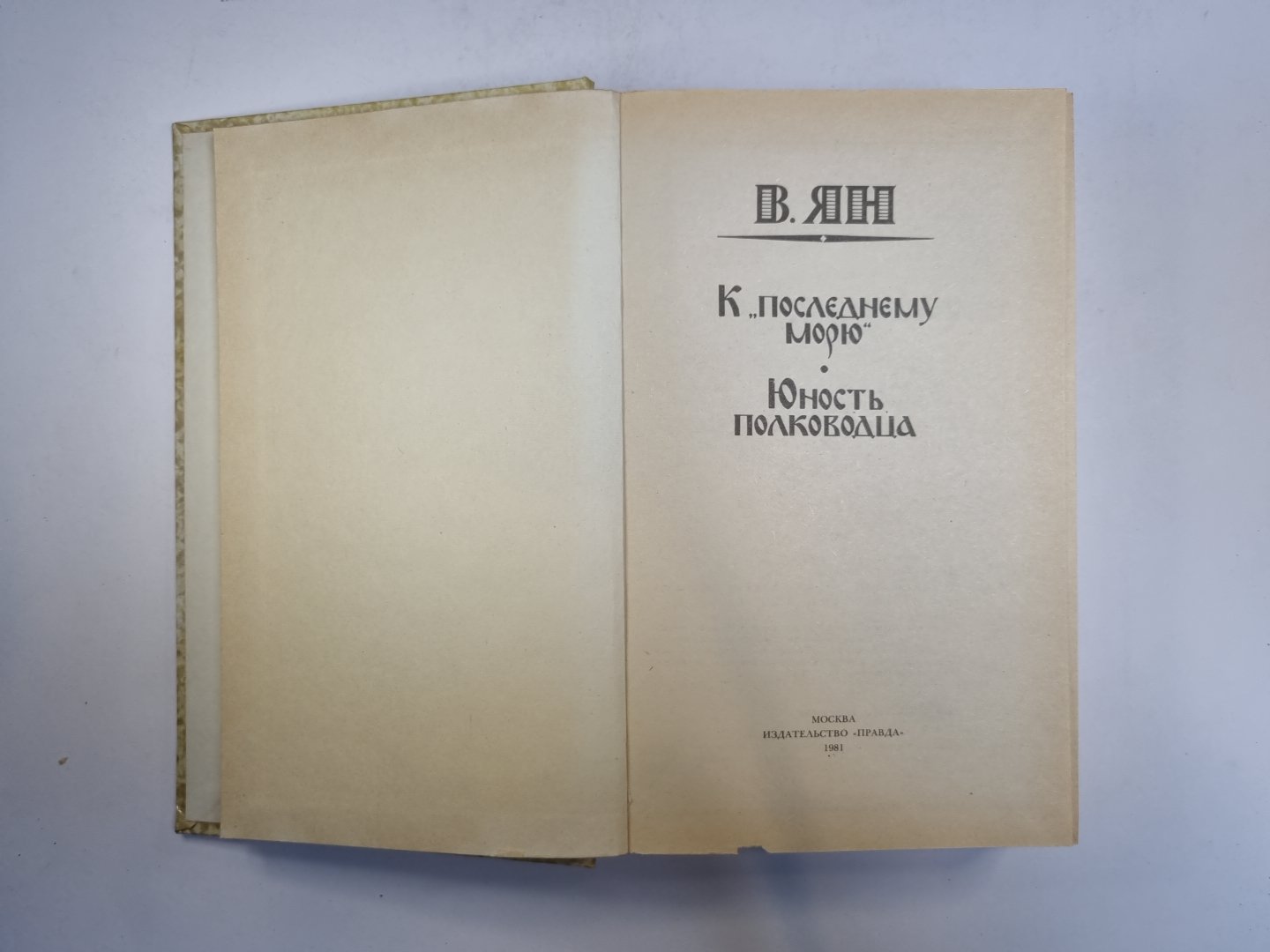 К "последнему морю". Юность полководцать