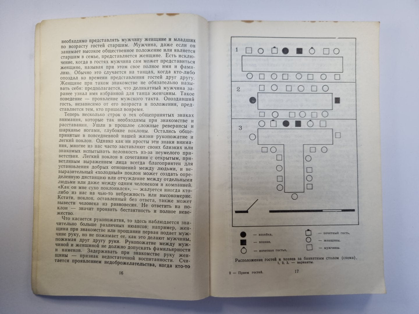 Приём гостей