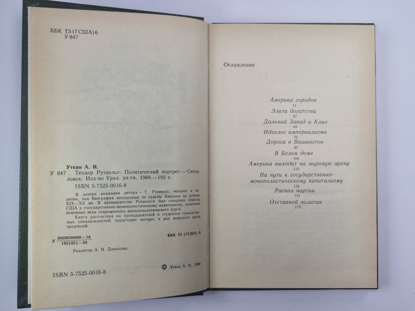 Théodore Ruzvelt. Portrait politique