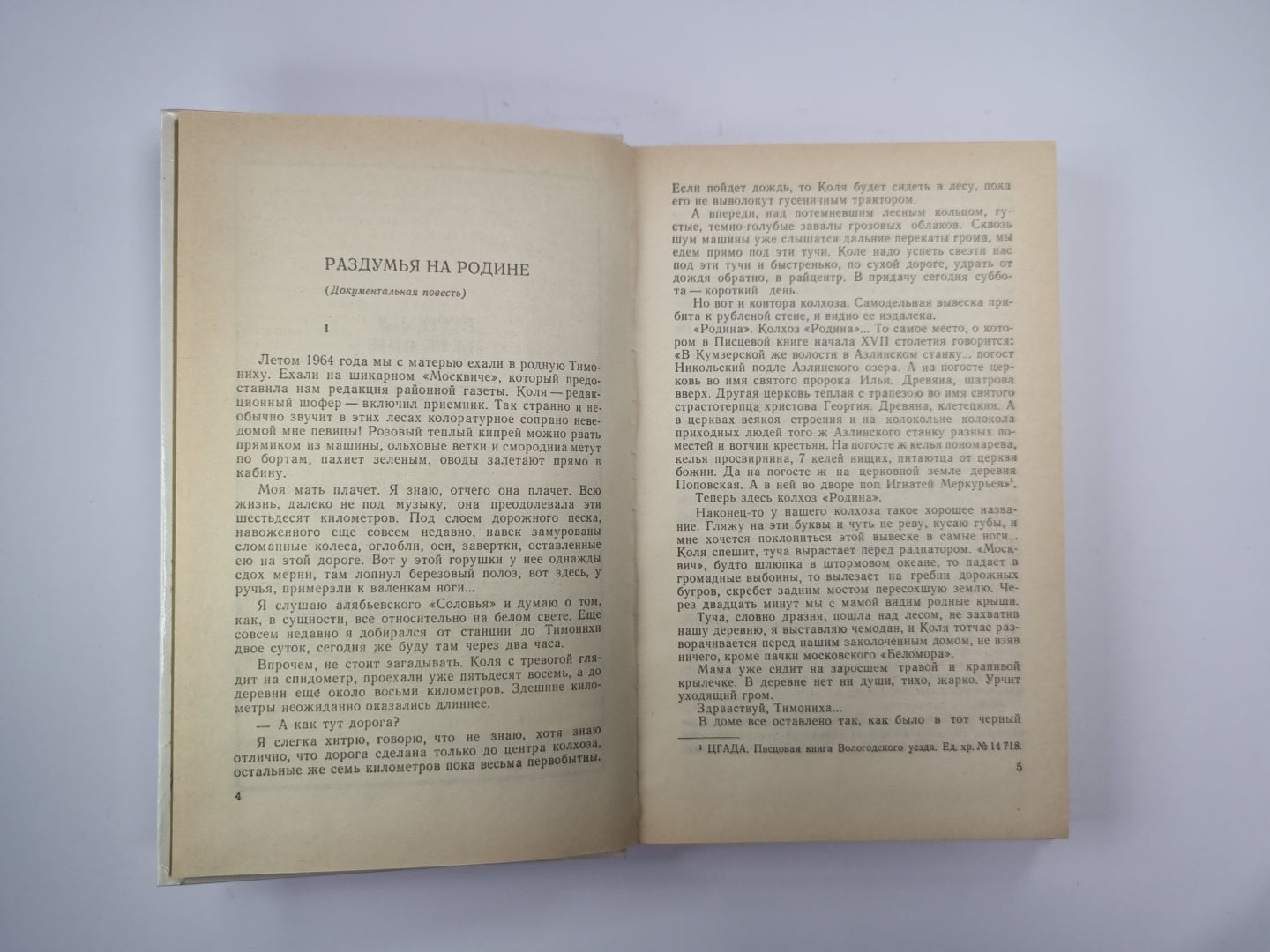 Раздумья на родине