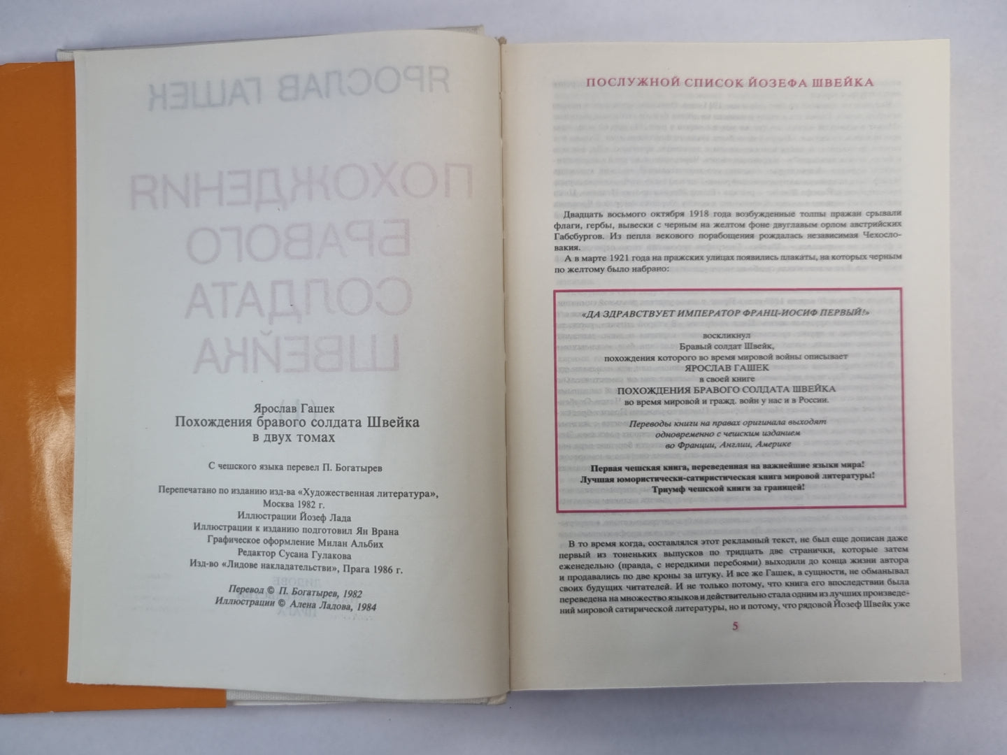 Похождения бравого солдата Щвейка. Том 1