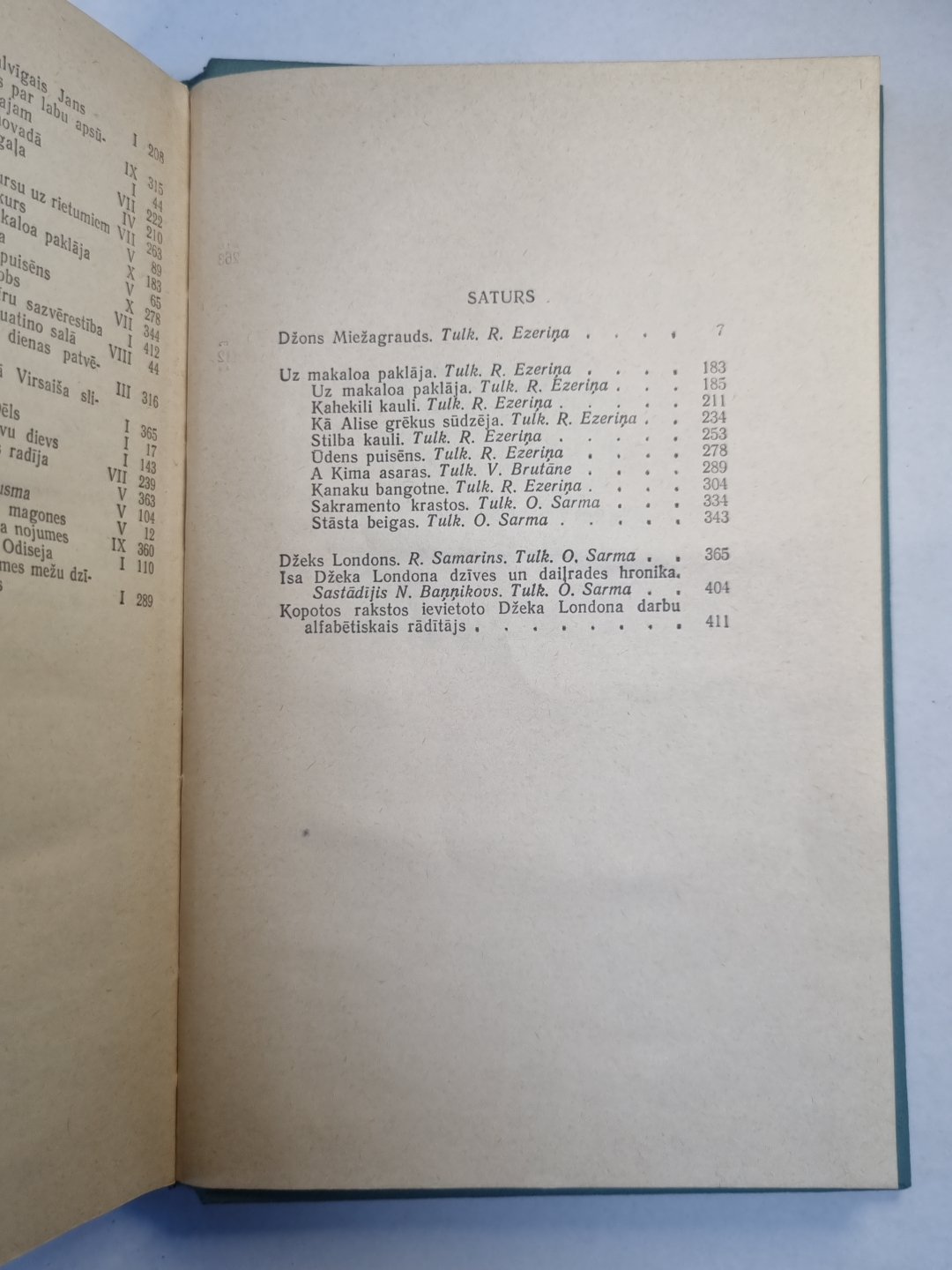 Dž.Londres. Kopoti raksti 10. Džons Miežagrauds. Uz makaloa paklāja