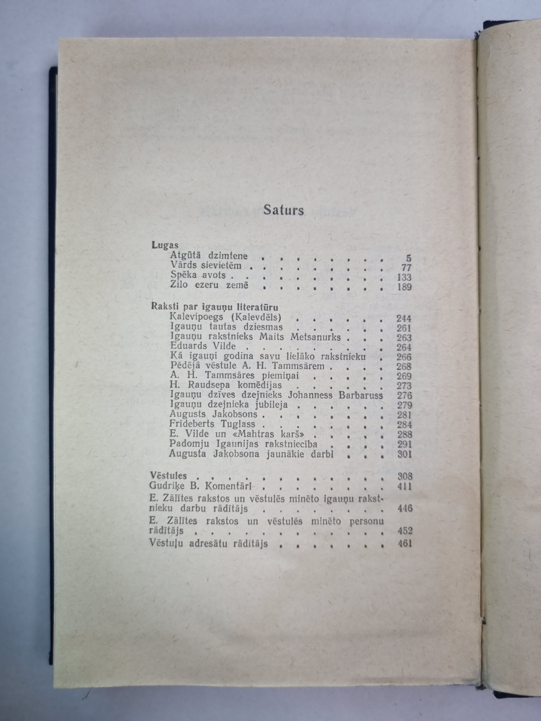 Lugas. Raksti par igauņu literatūru. Vestules. Elīna Zālite. Kopoti raksti 3.sējums