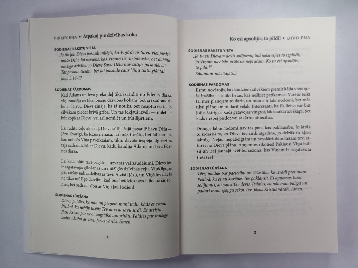 Sinepju graudiņš. Vārds katrai dienai