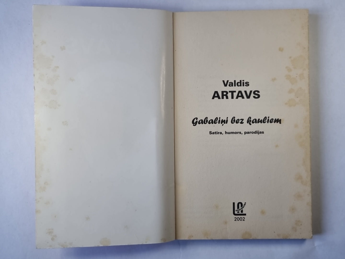 Gabaliņi bez kauliem. Satīra, humors, parodijas