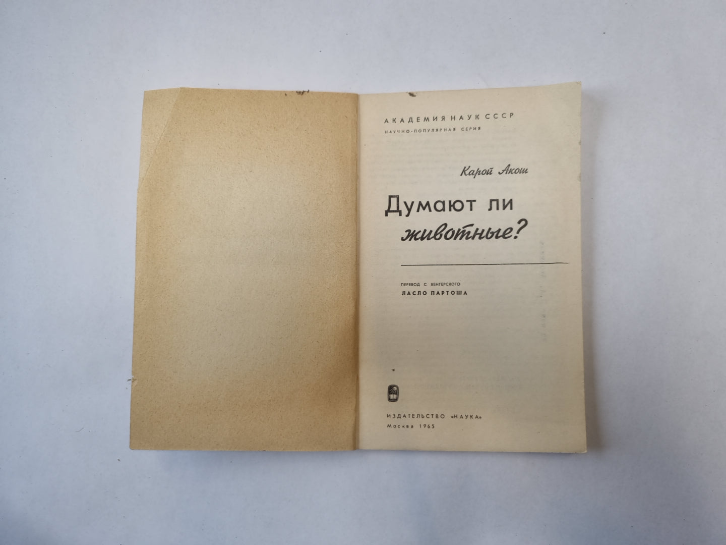 Думаете ли животные?