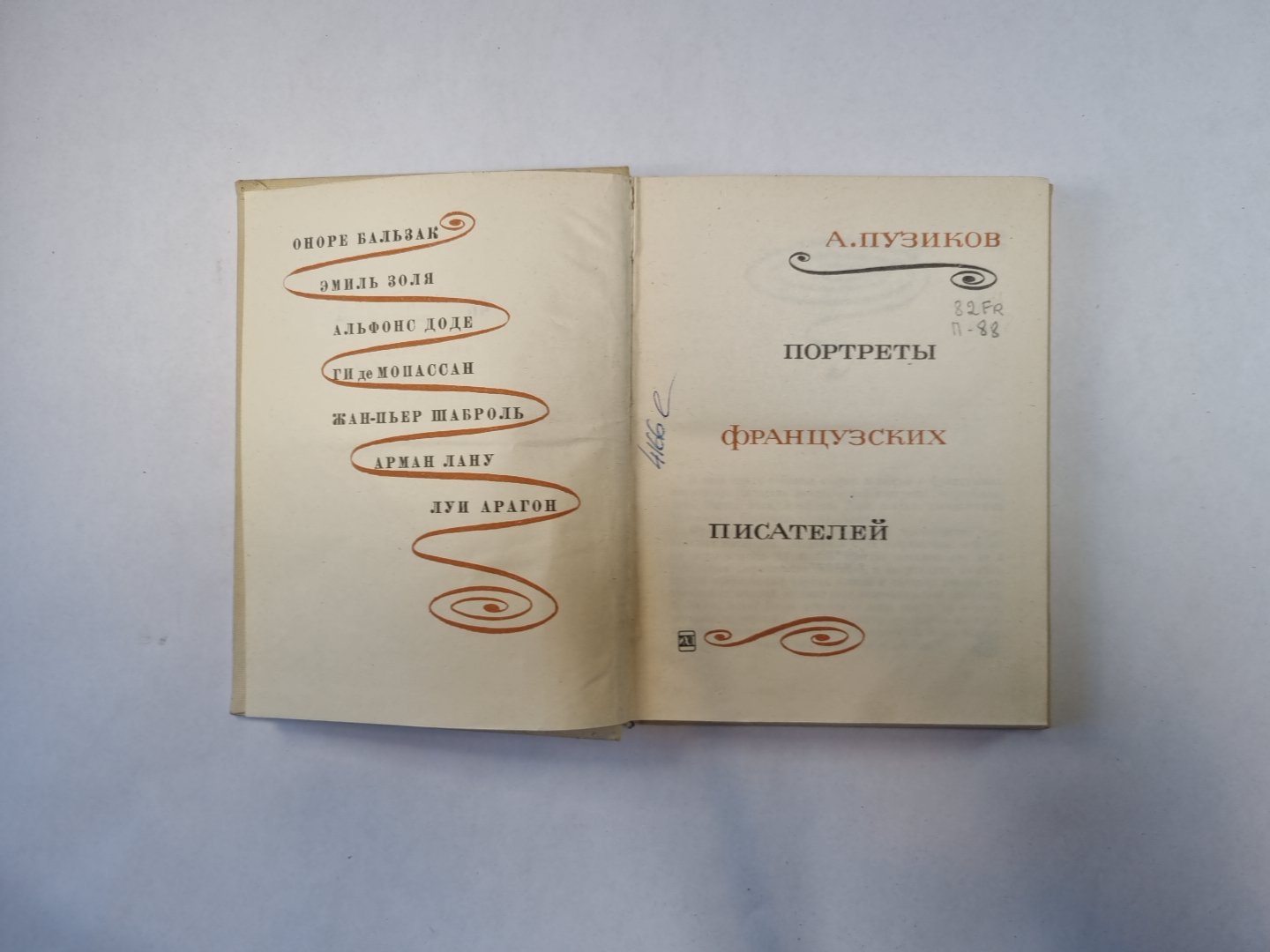 Портреты французских писателей