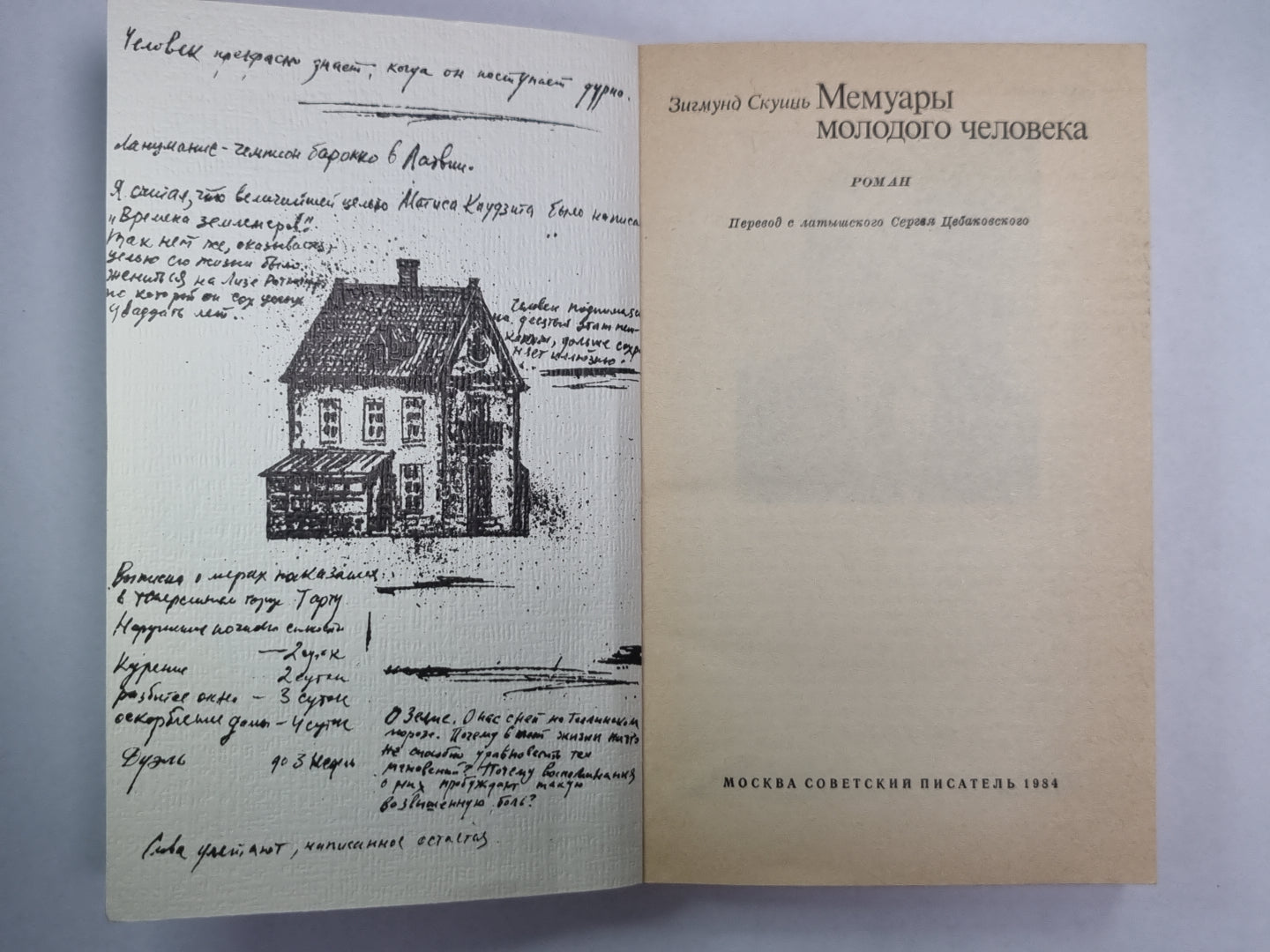 Мемуары молодого человека