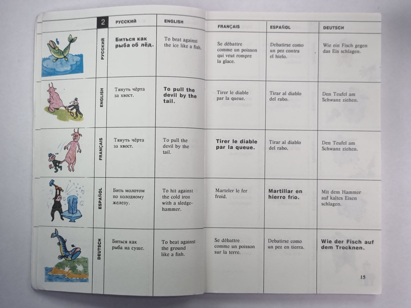 Иллюстрированный словарь Идиом. На пяти странах