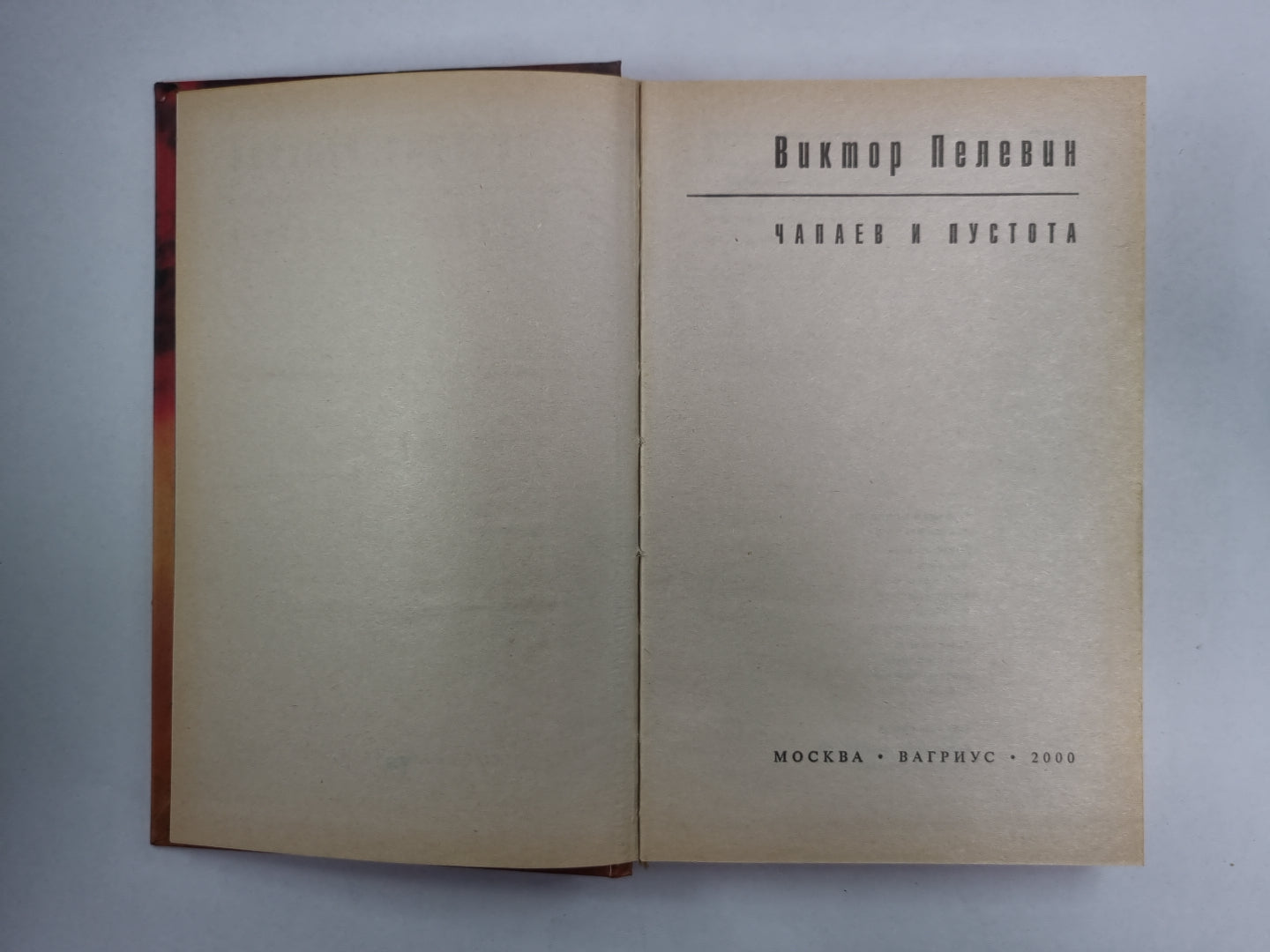 Чапаев и пустота