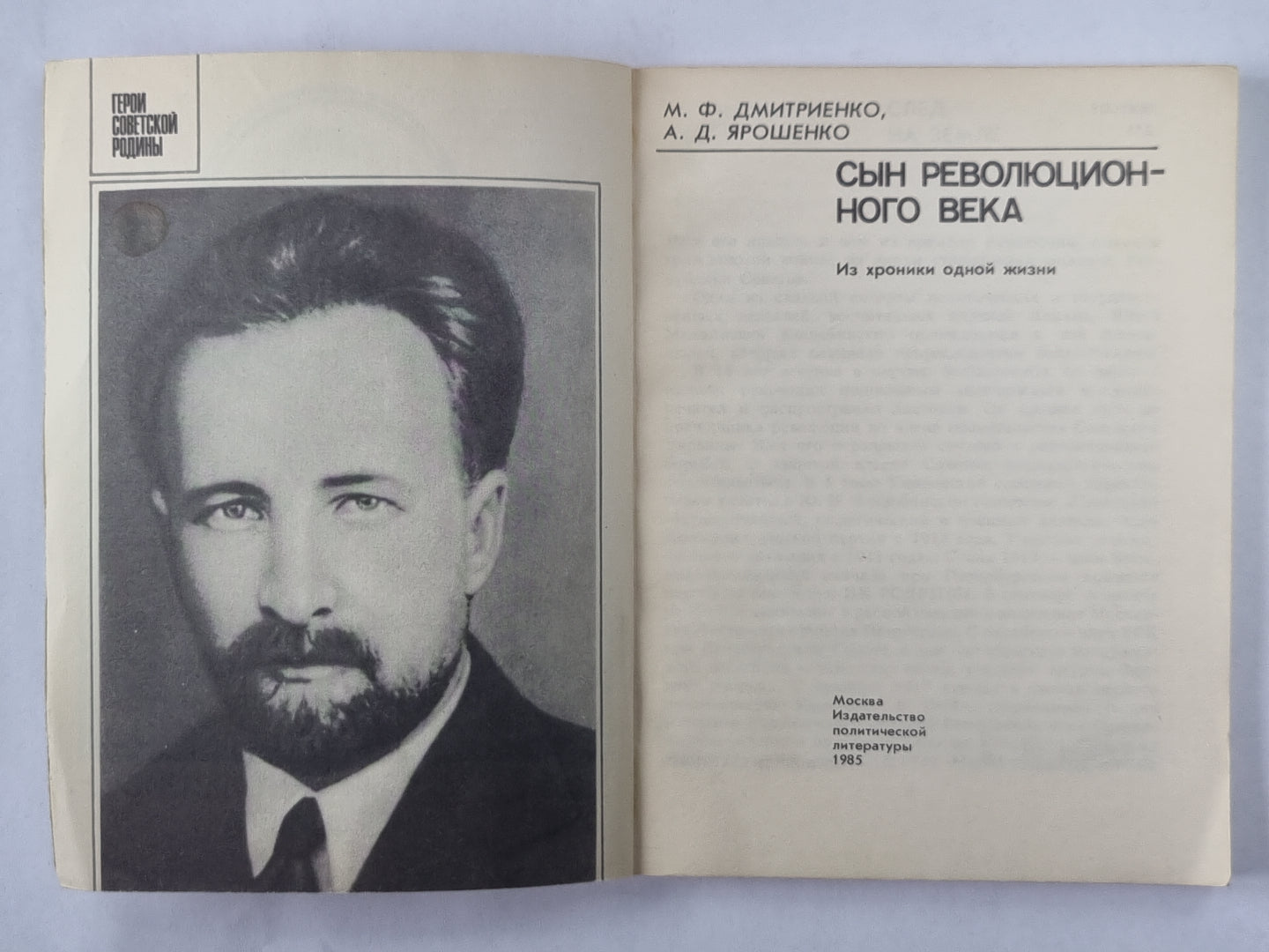 Сын революционного века. Из хроники одной жизни