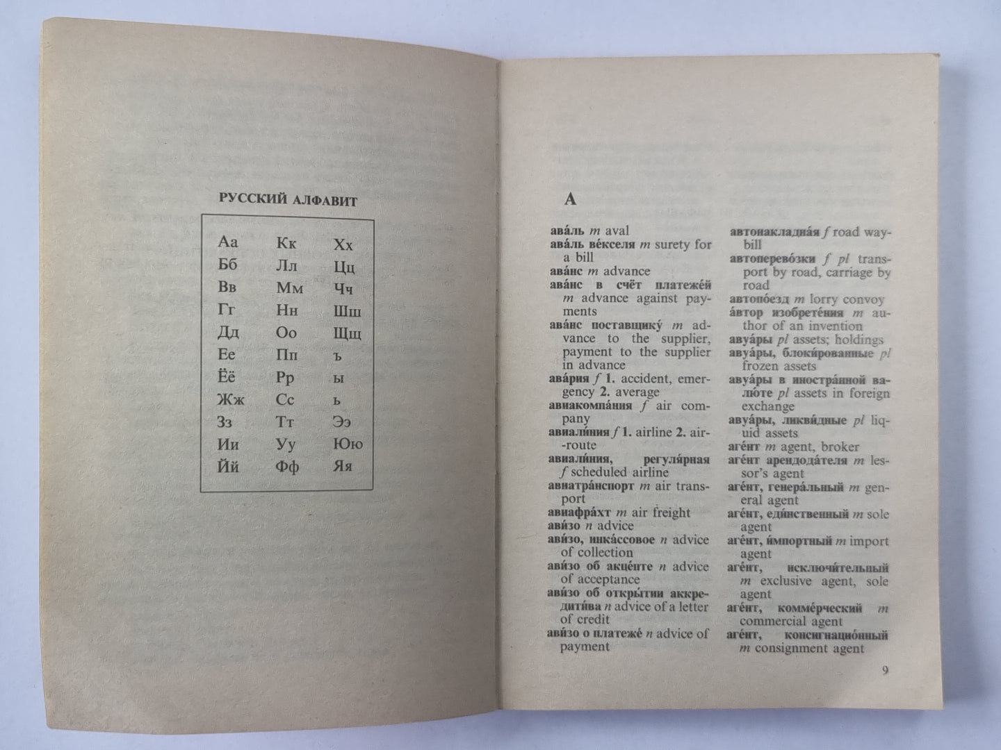 Краткий русско-ANGLIйский комммерческий словарь