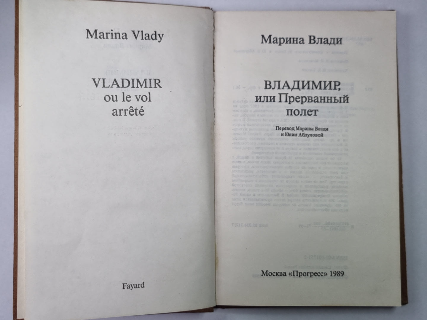 Владимир, ou Прерванный полет