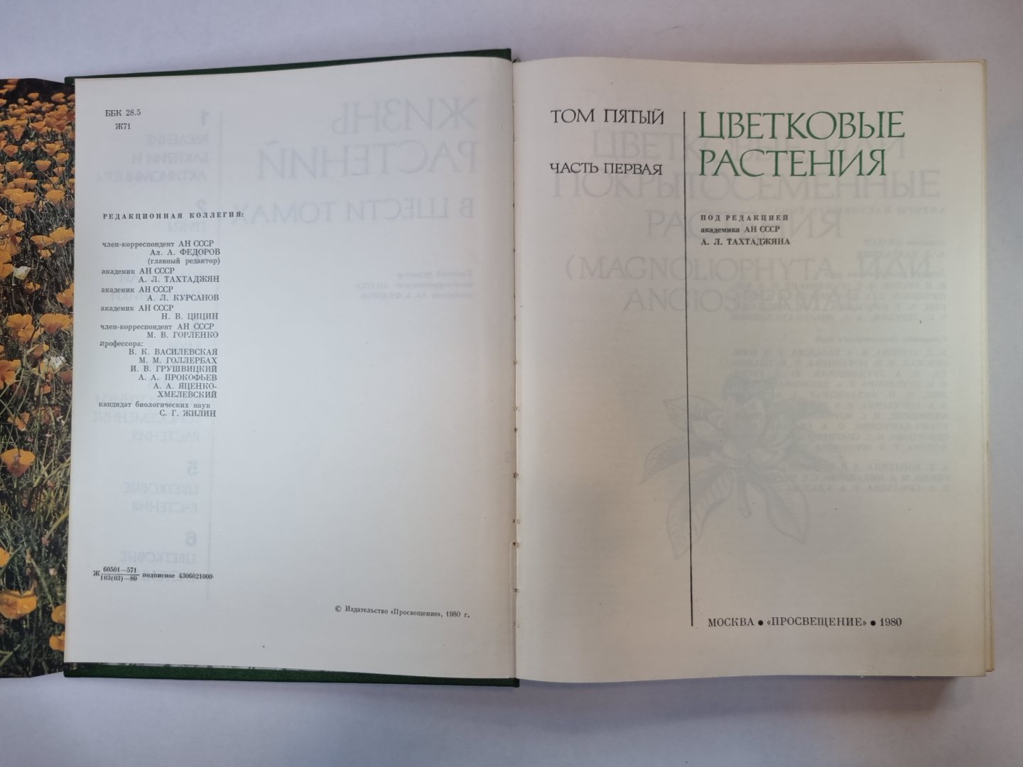 Жизнь растений в шести томах. Том 5 (1). Цветочные растения