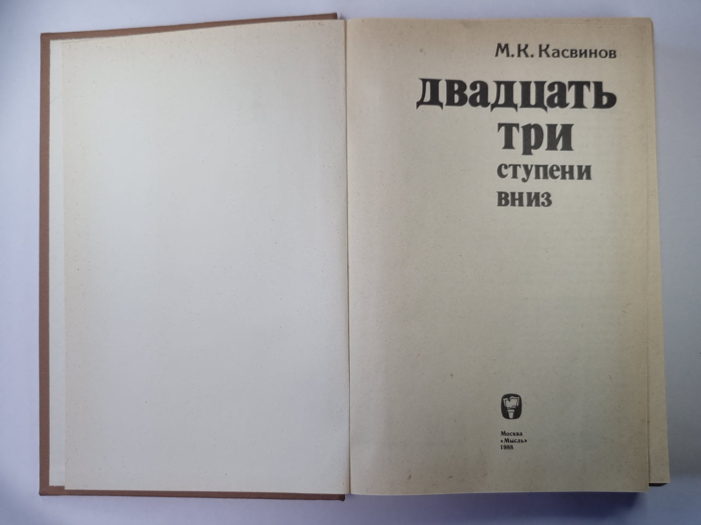 Двадцать три ступени вниз