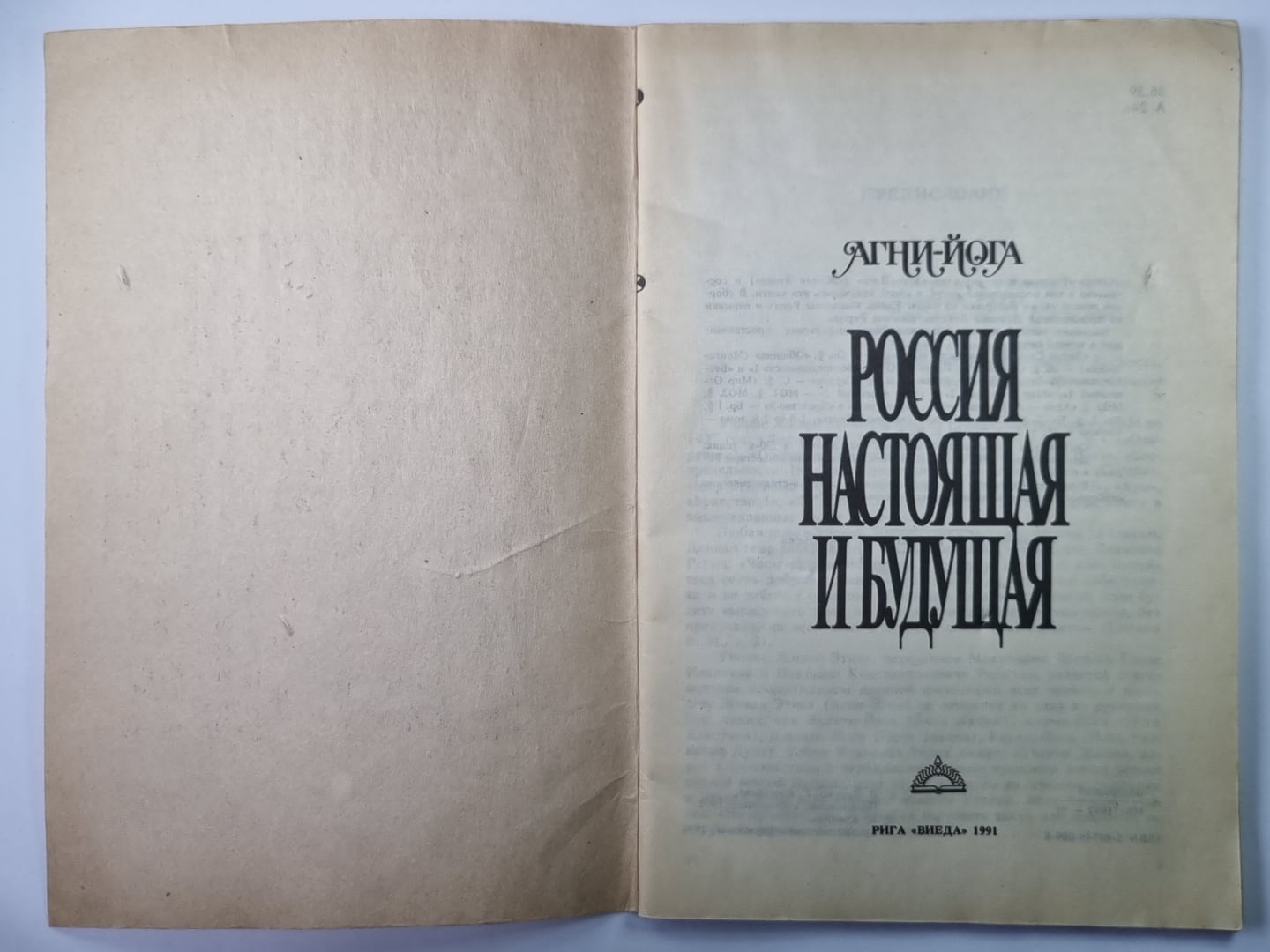 Россия настоящая и будущая