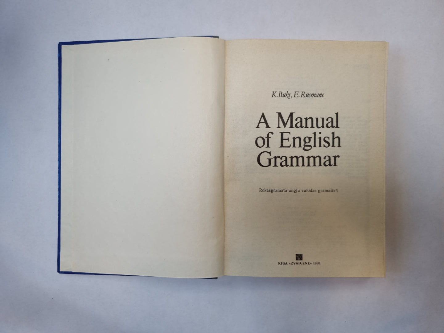 A Manual of English Grammar