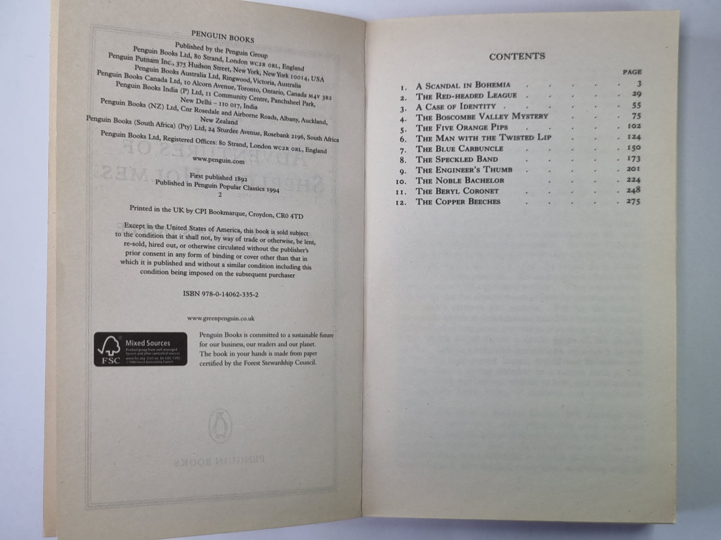 The Adventures of Sherlock Holmes