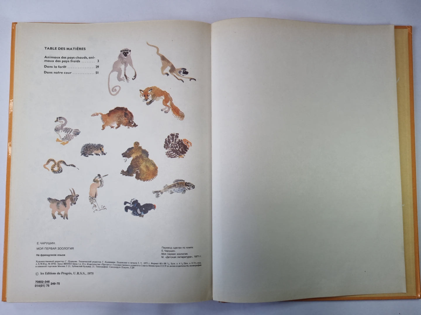 Mon Premier Livre De Zoologie