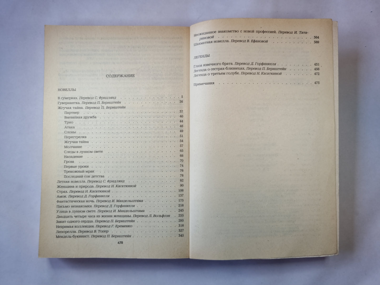 Новеллы. Легенды