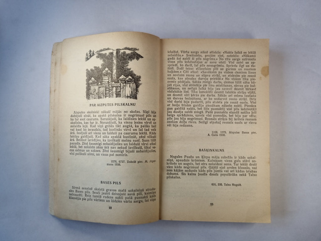 Latviesu tautas teikas. Vēsturiskās teikas