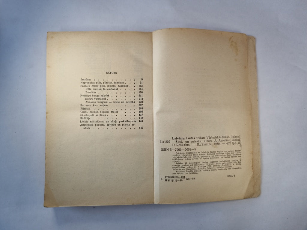 Latviesu tautas teikas. Vēsturiskās teikas