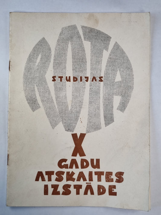 Studijas. X gadu atskaites izstāde. Katalogs