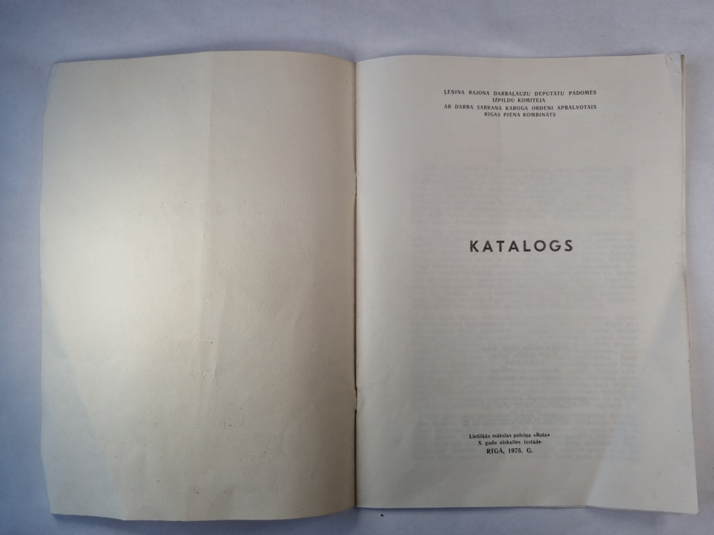 Studijas. X gadu atskaites izstāde. Katalogs