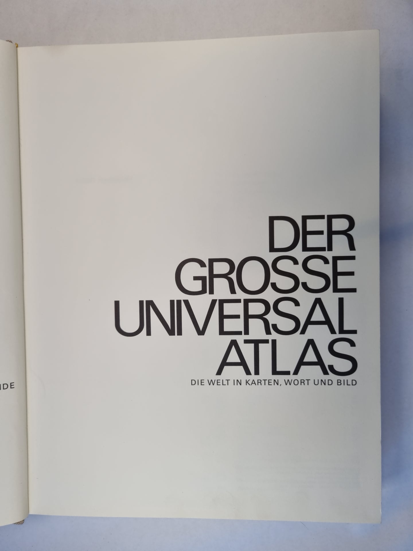 Der grosse universal atlas