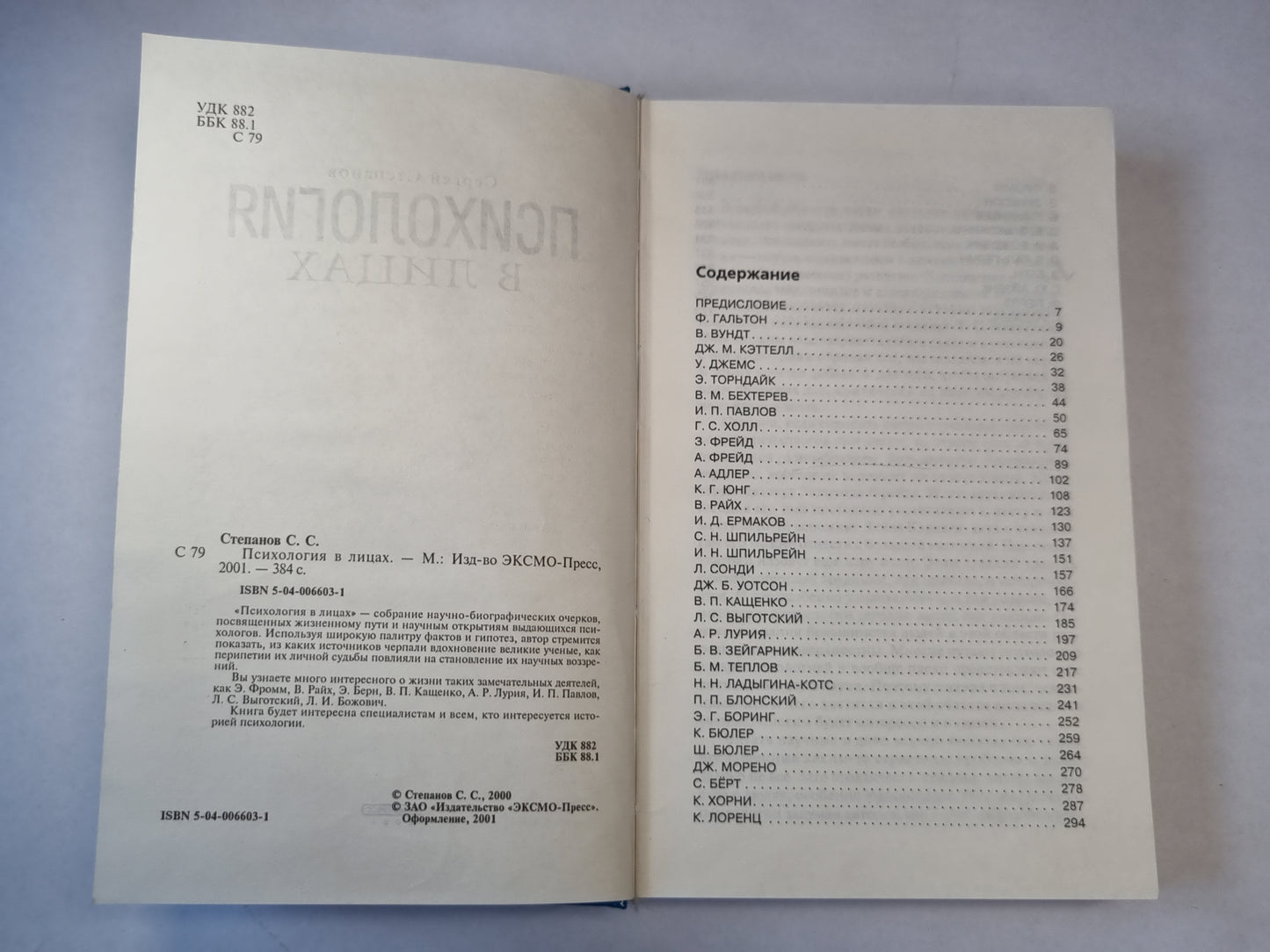 Психология в лицах