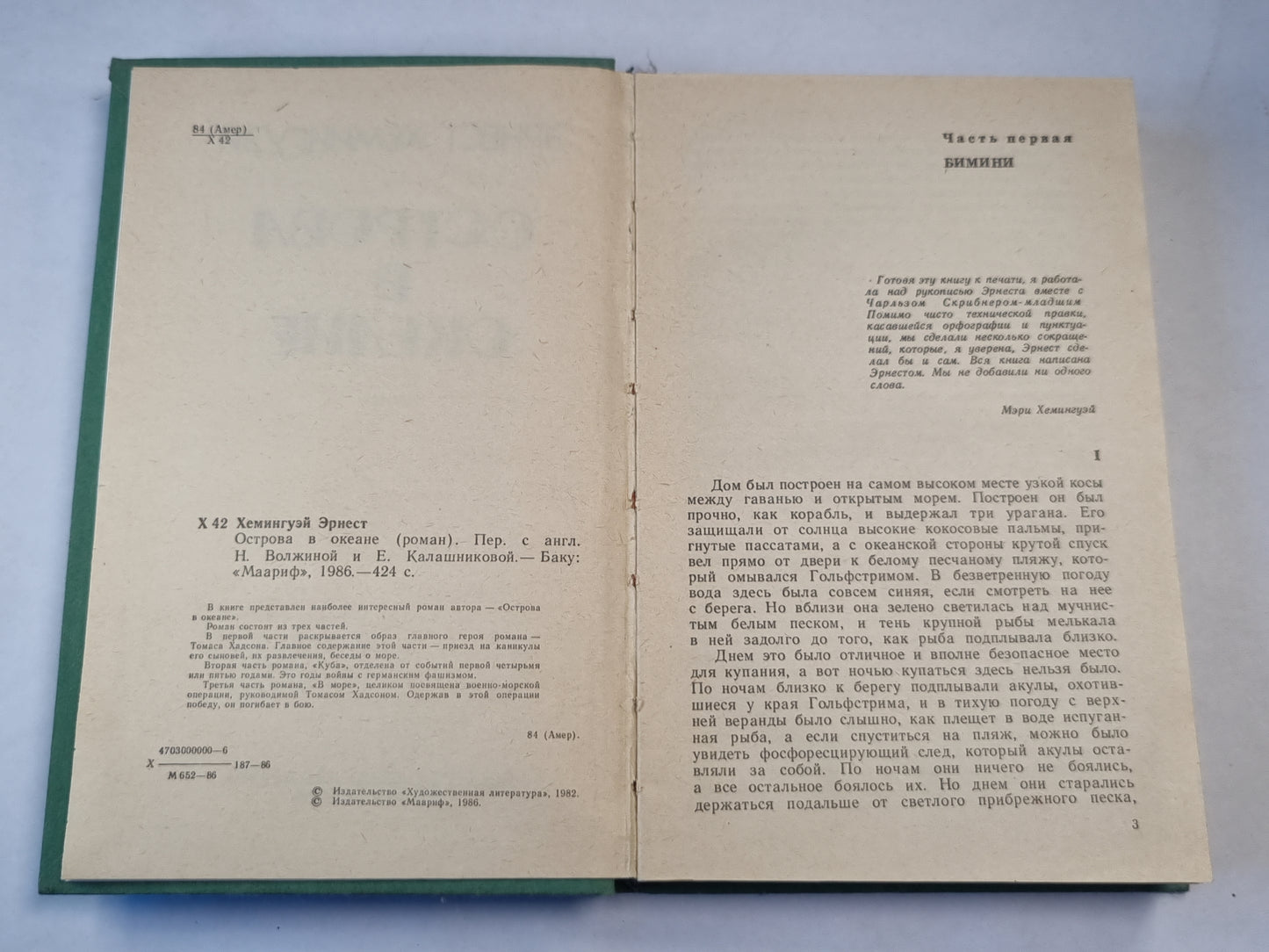 Острова в океане. Роман