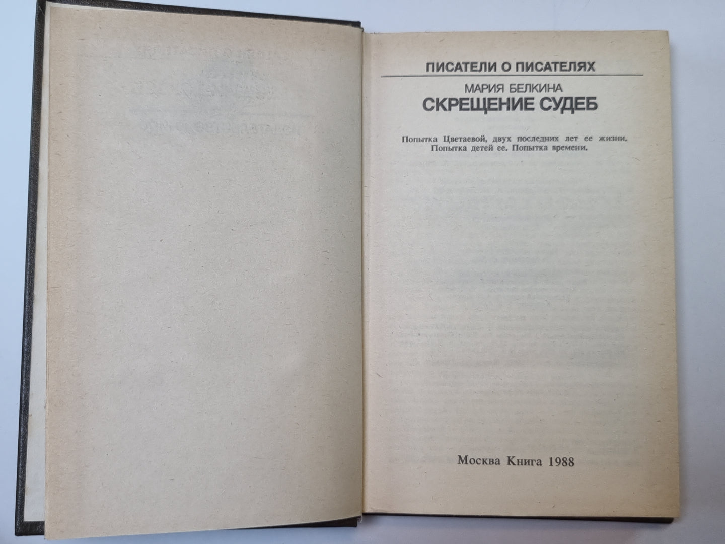 Скрещение судеб. Сер.(Писатели о писателях)