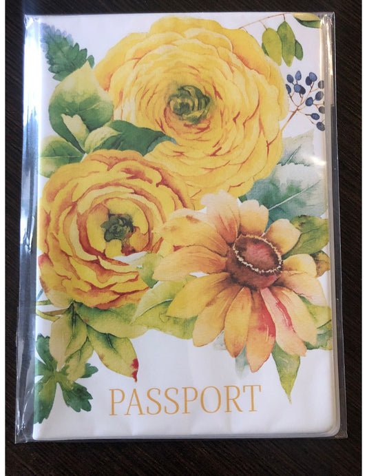 Обложка для паспорта "ОfficeSpace. Цветы", фотопечать, пвх